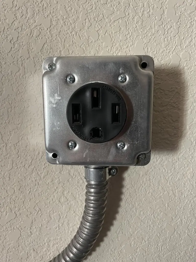 NEMA 14-50 outlet installed for Smart Home Electrical in East Hemet