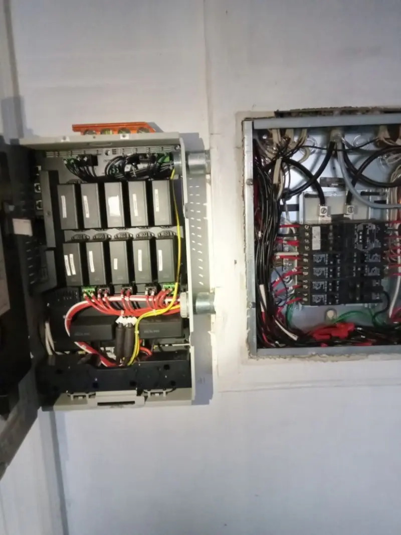 Electrical panel upgrade completed for Security Camera Wiring in East Hemet